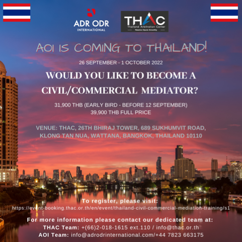 Mediation Training Course in Thailand